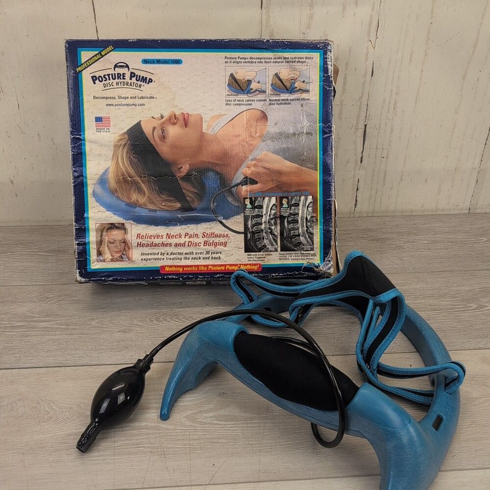 Posture Pump Professional Model 1000 Neck Exerciser Cervical Disc USA Made